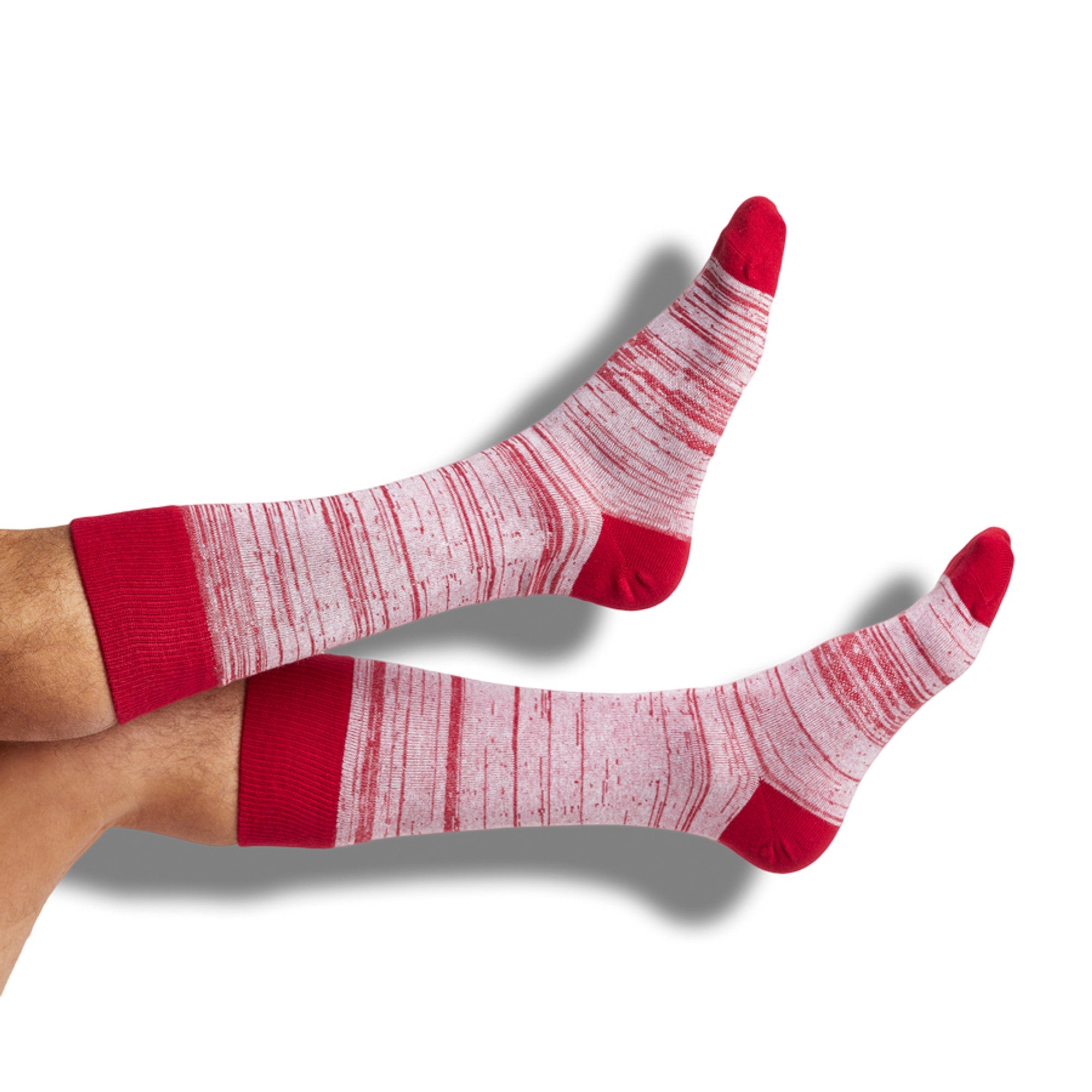 Cardinal / White Mixed Socks 4 Pack -A