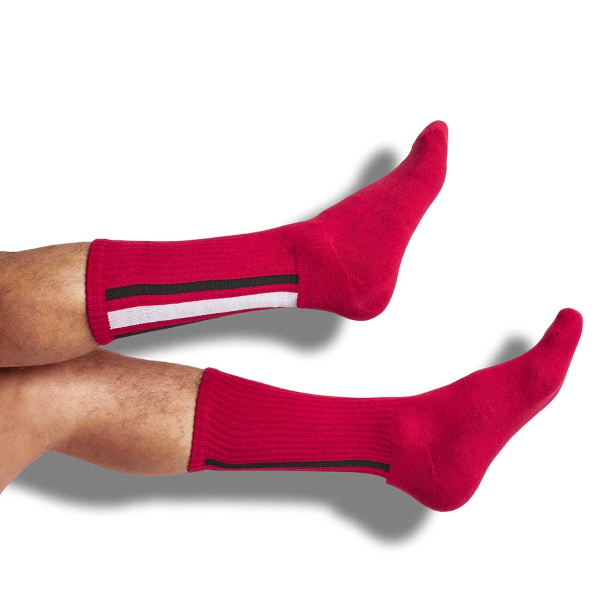 Cardinal / White Casual Socks 4 Pack