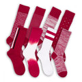 Cardinal / White Mixed Socks 8 Pack