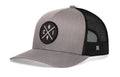 Chicago Trucker Hat  |  Gray-Black CHI X Snapback