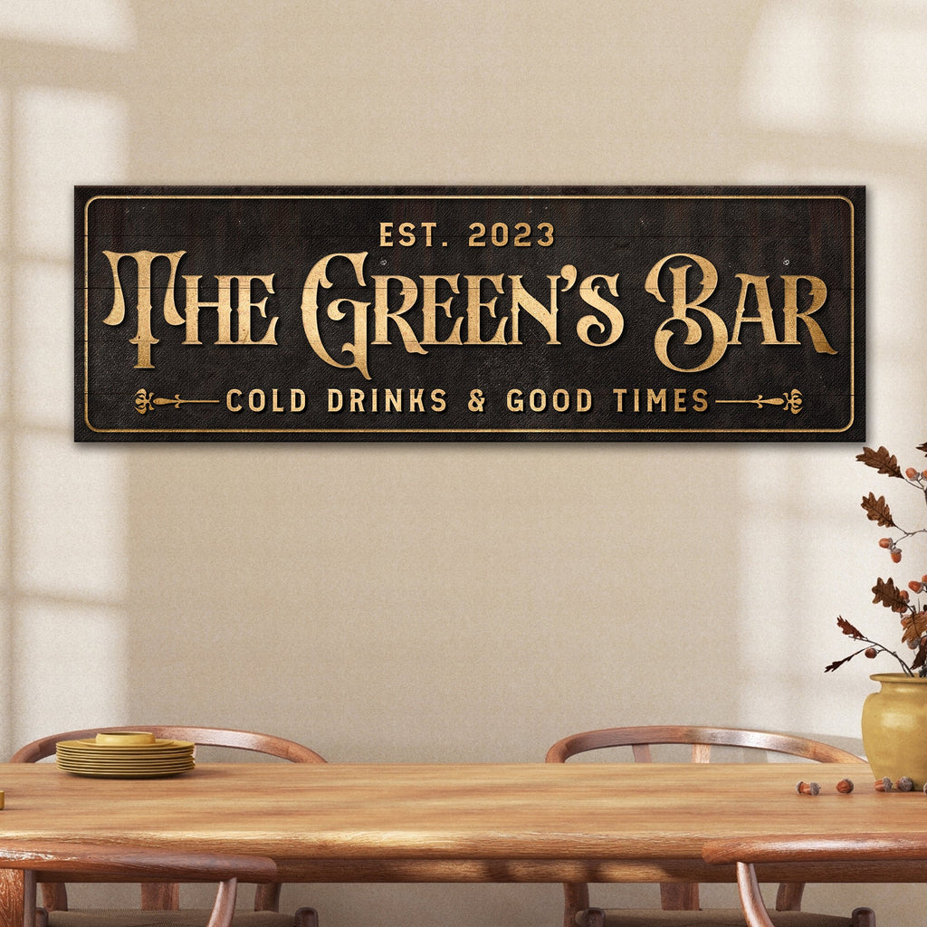 Custom Bar Sign III