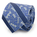 DC Batman Stripe Multi Emblem Blue Men's Tie