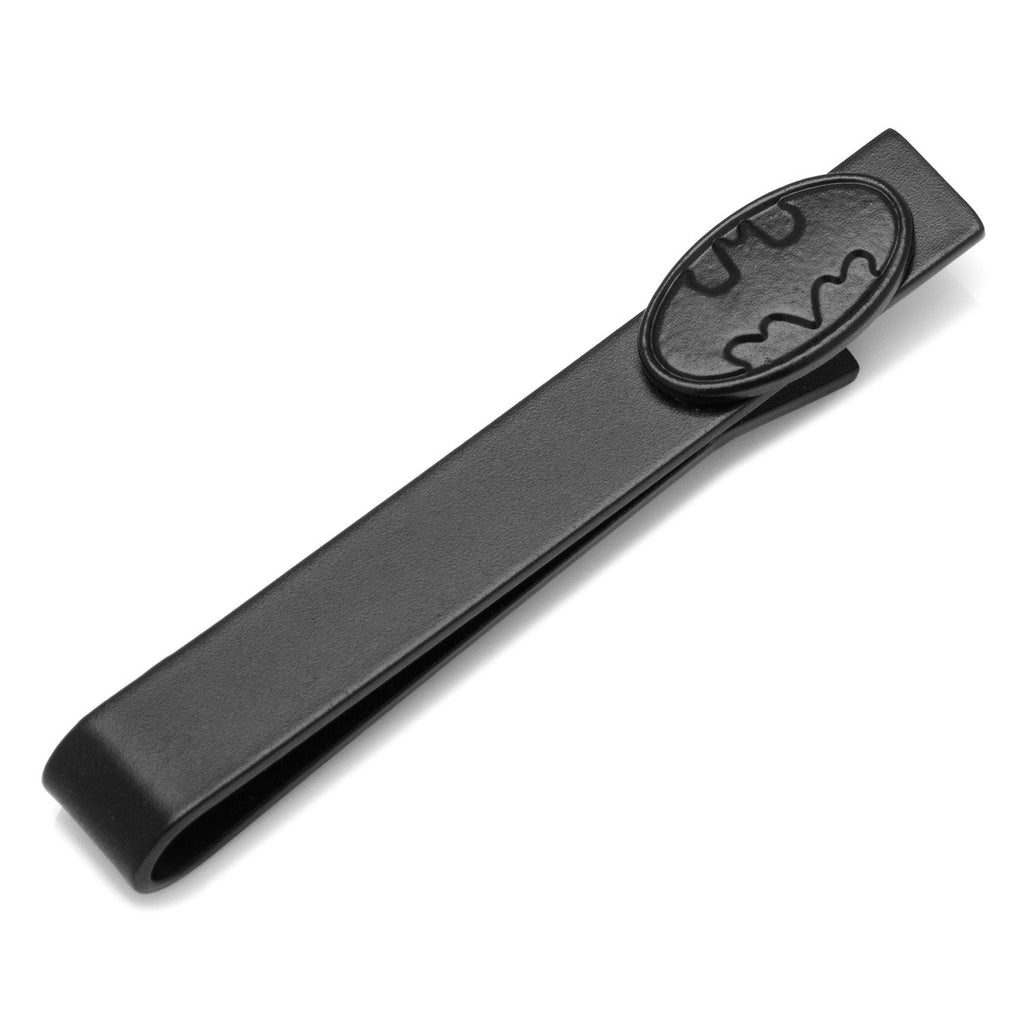 DC Batman Satin Black Cufflinks and Tie Bar Gift Set