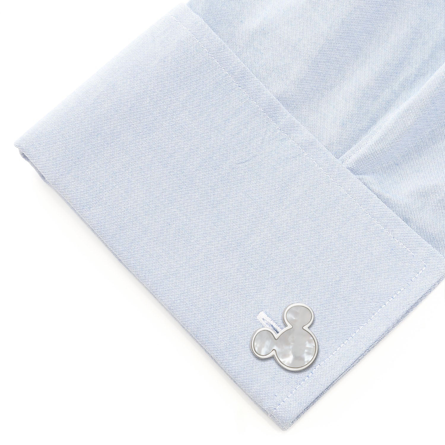 Disney Mickey Mouse Mother of Pearl Cufflinks and Tie Clip Gift Set