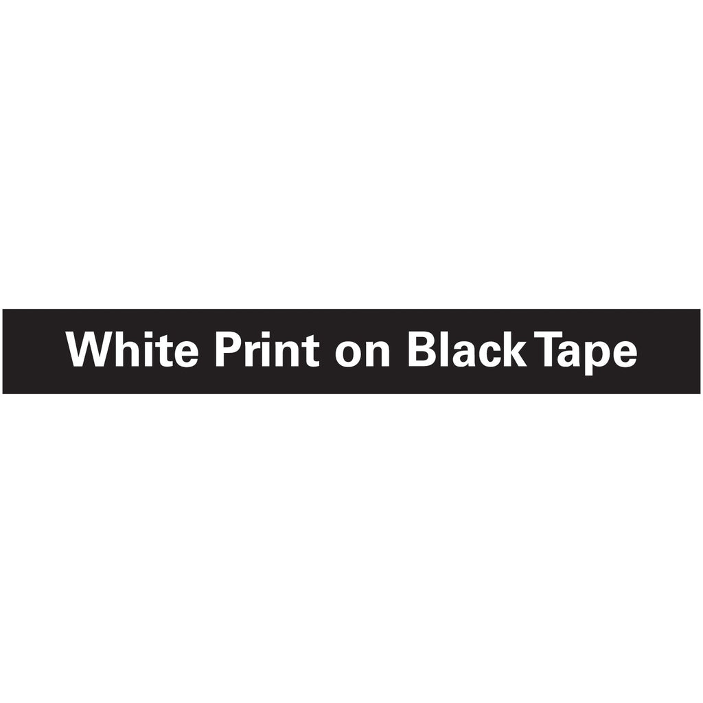 DYMO Self-Adhesive Glossy Labeling Tape for Embossers, 0.37" x 9.8 ft Roll, Black