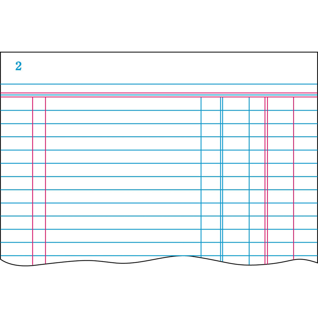 Boorum & Pease Account Journal, Journal-Style Rule, Blue Cover, 11.75 x 7.25 Sheets, 300 Sheets/Book