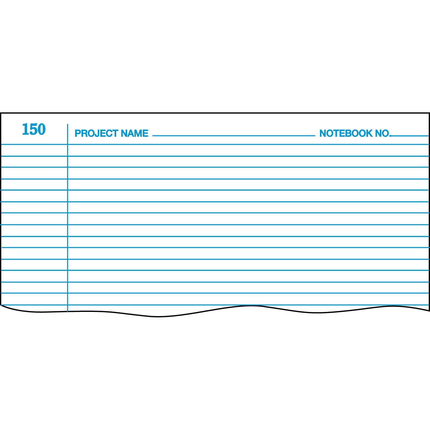 Boorum & Pease Laboratory Notebook, Data/Lab-Record Format, Black/Red Cover, 10.38 x 8.13, 300 Sheets