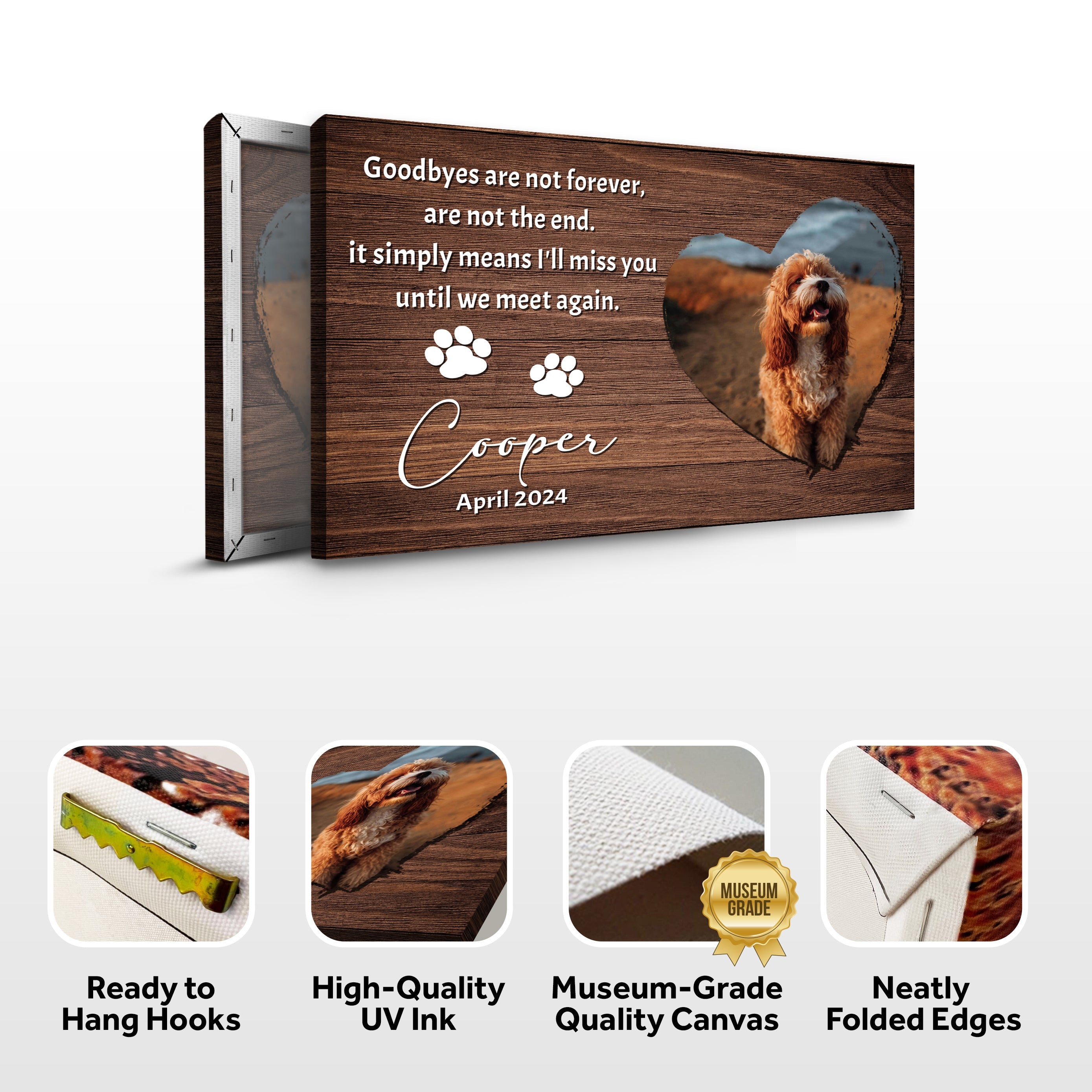Pet Memorial Sign Goodbyes Are Not Forever II