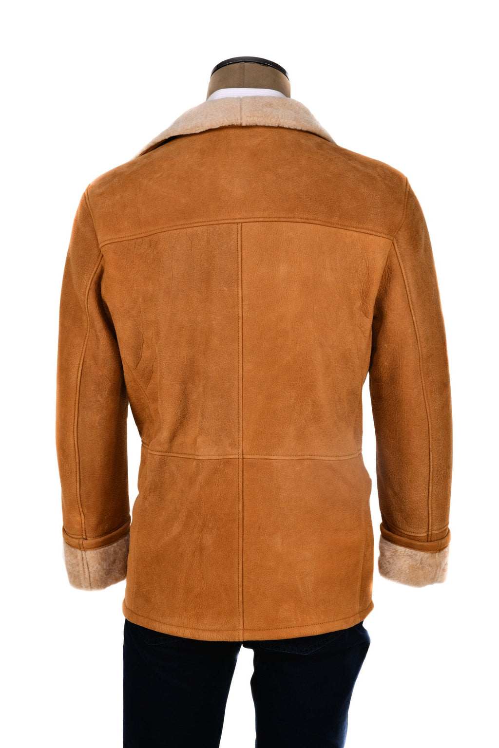 Hettabretz Leather Shearling Overcoat
