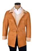 Hettabretz Leather Shearling Overcoat