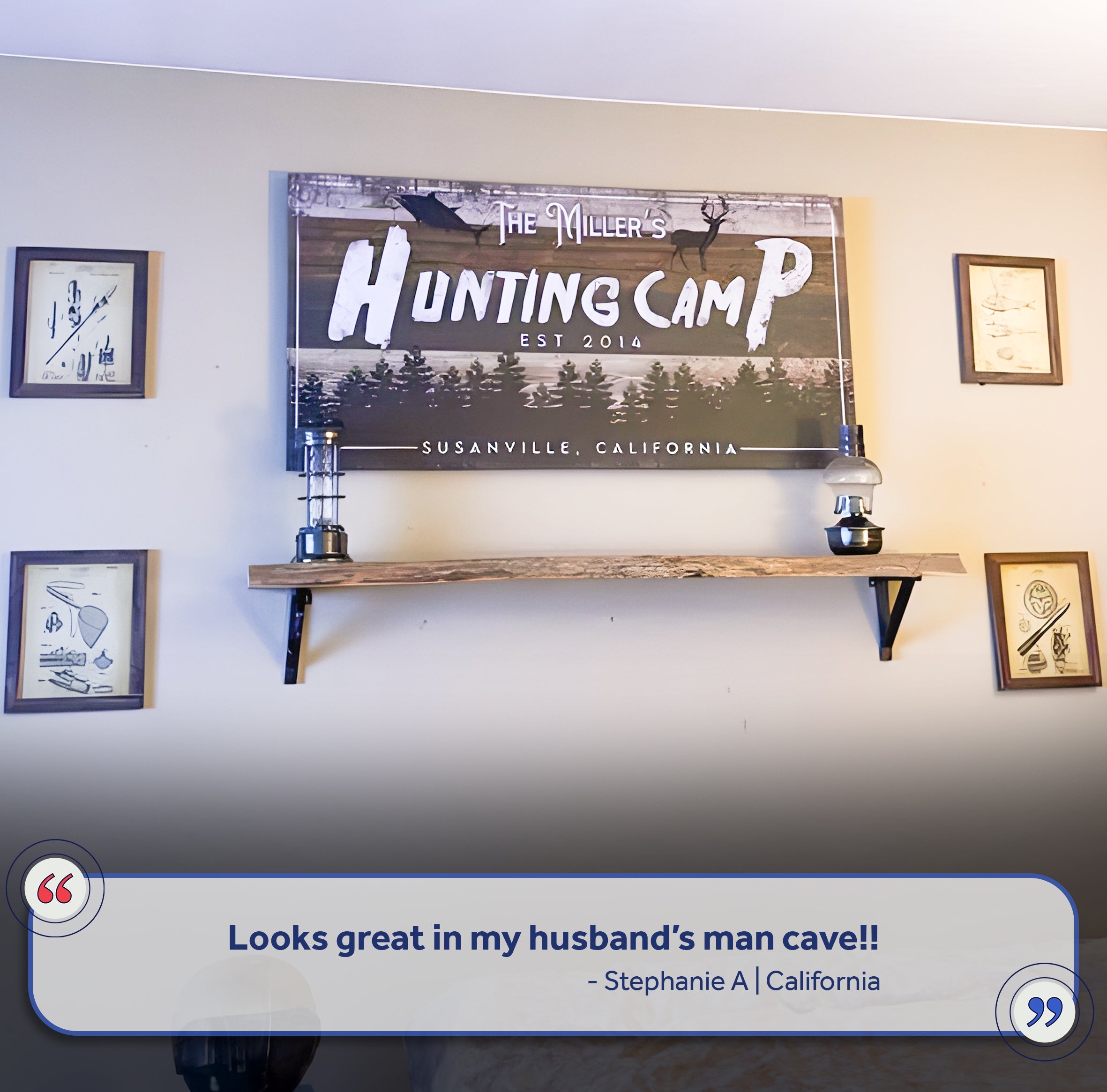 Fishing And Hunting Sign IV