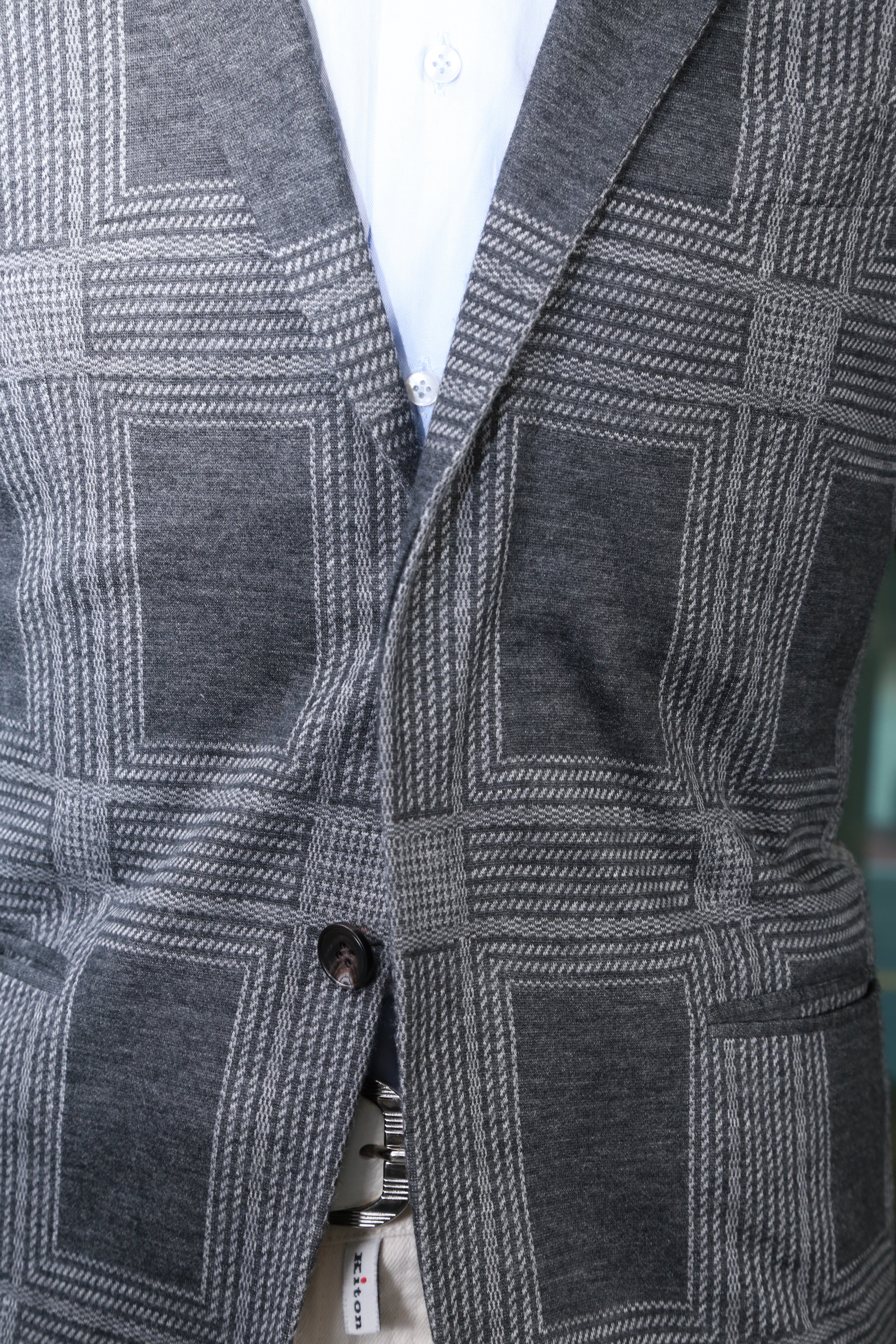 KNT by Kiton Checked Cashmere-Cotton Sport Jacket