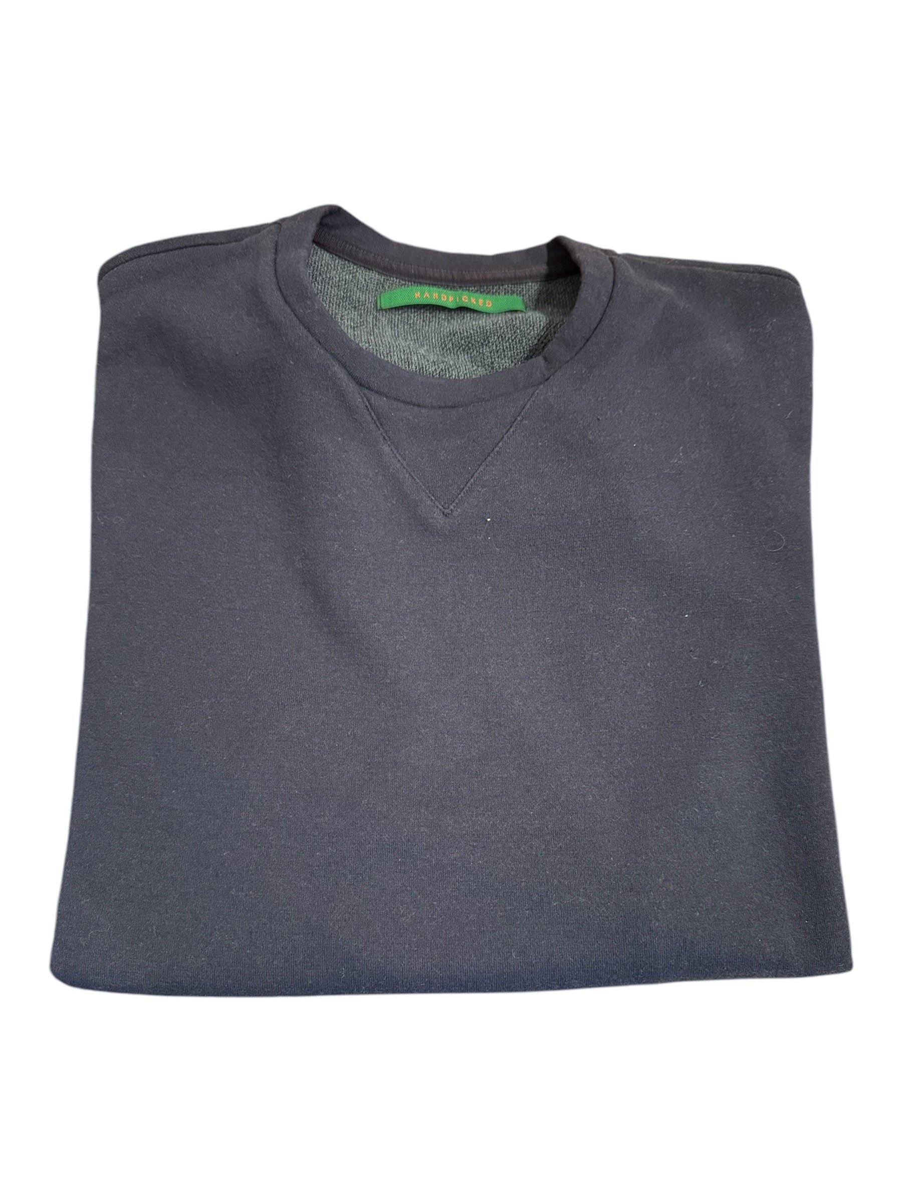 Handpicked Cotton Crewneck Pullover Sweater