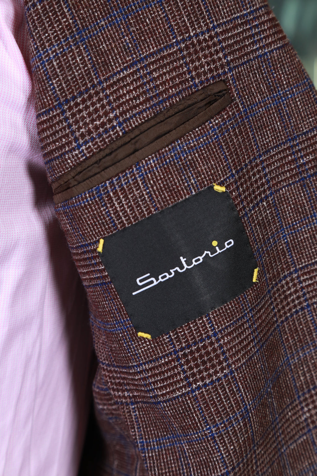 Sartorio Plaid Wool-Cotton Sport Jacket