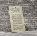 If Poem By Rudyard Kipling Canvas Wall Art, Graduation Gift for Son, IF Print On Canvas, Rudyard Kipling Poetry, You'll Be A Man My Son