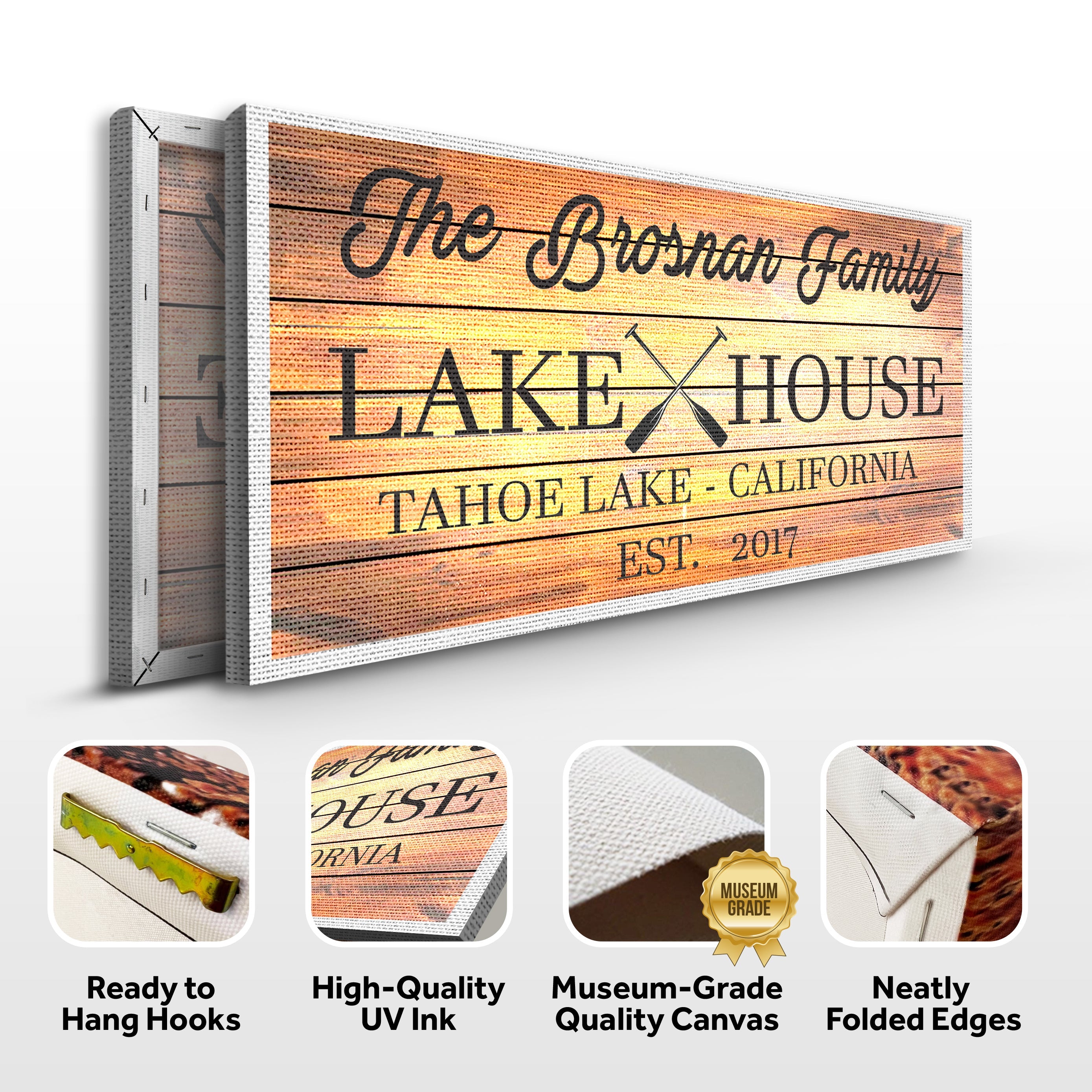 Family Lake House Paddle Sign III