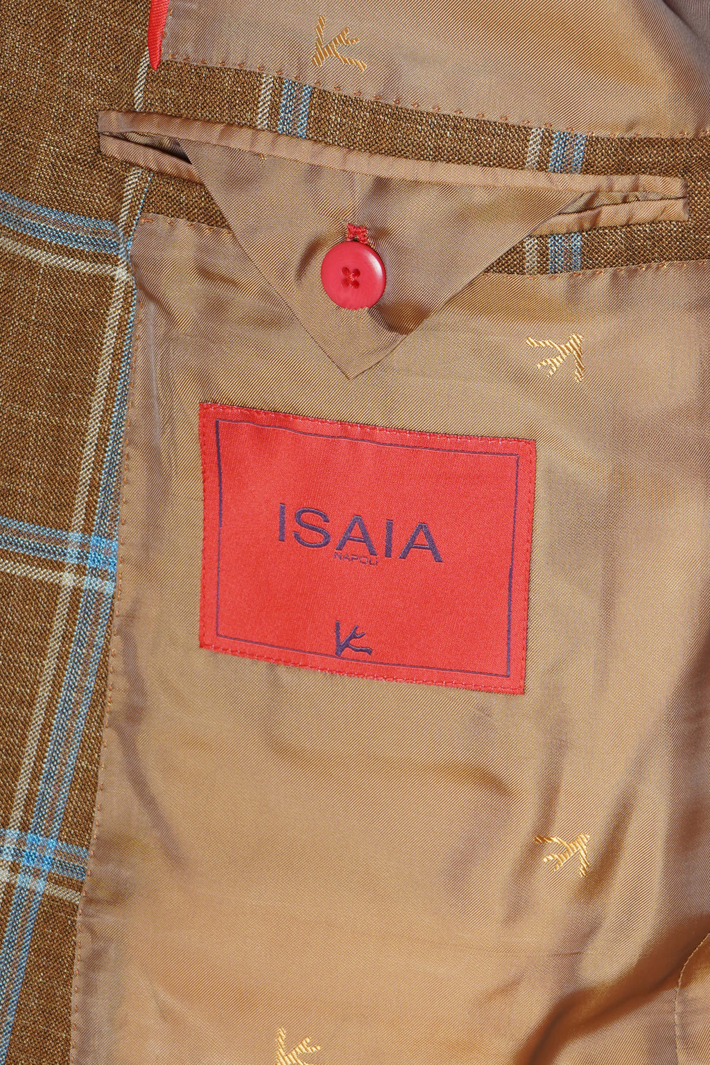 Isaia Double Windowpane Wool-Silk-Linen Suit