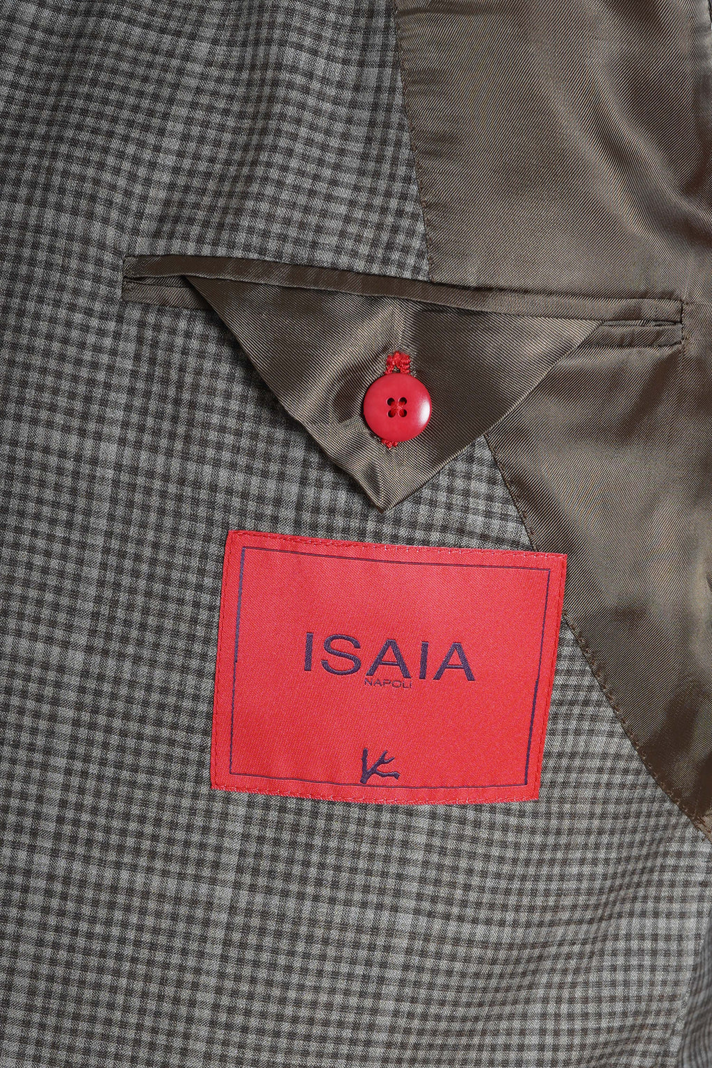 Isaia Windowpane Box Check Wool-Silk Suit