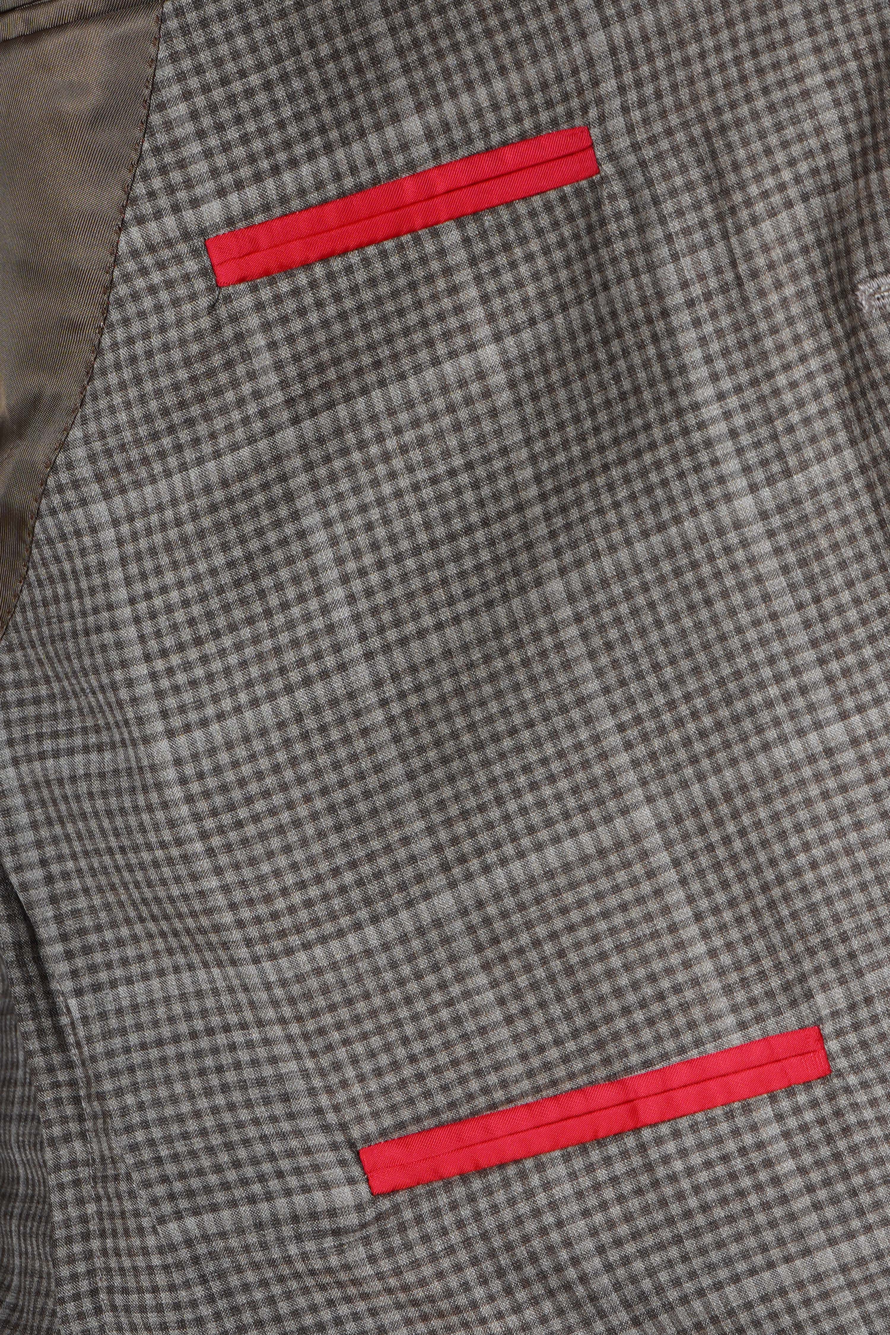 Isaia Windowpane Box Check Wool-Silk Suit