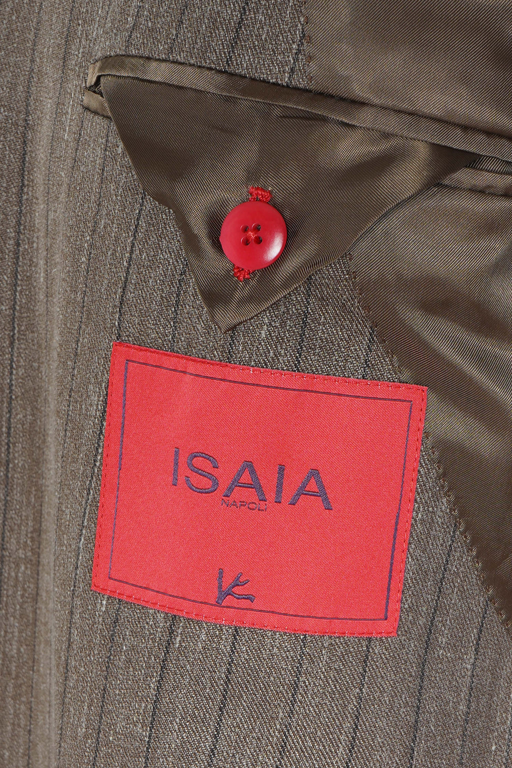 Isaia Pinstripe Wool-Silk-Linen Suit