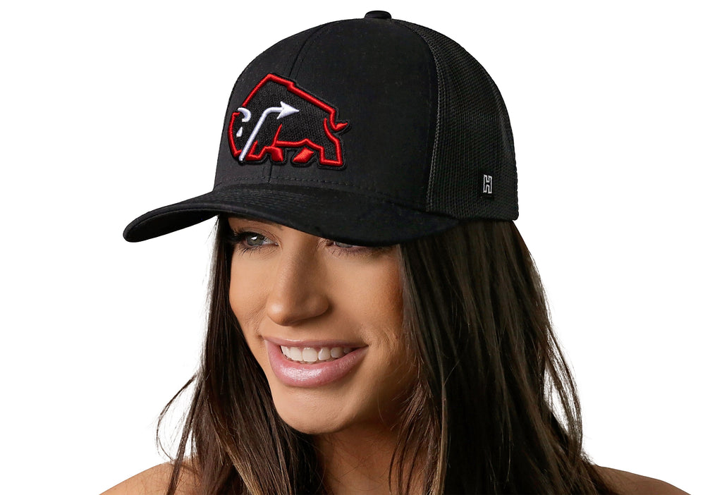 JBR x Haka Red Bison  |  Black Buffalo Snapback
