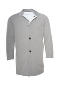 Kired Kim Solid Nylon Reversible Button Up Overcoat