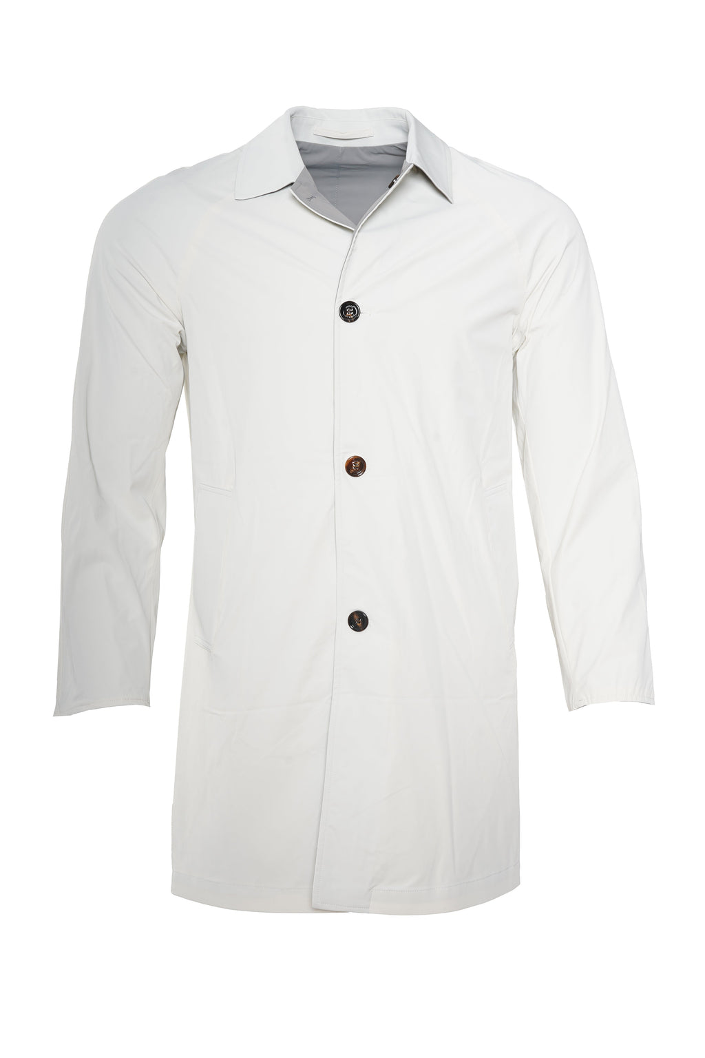 Kired Kim Solid Nylon Reversible Button Up Overcoat