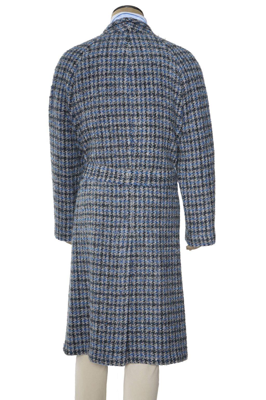 Kiton Woven Virgin Wool Button Down Overcoat