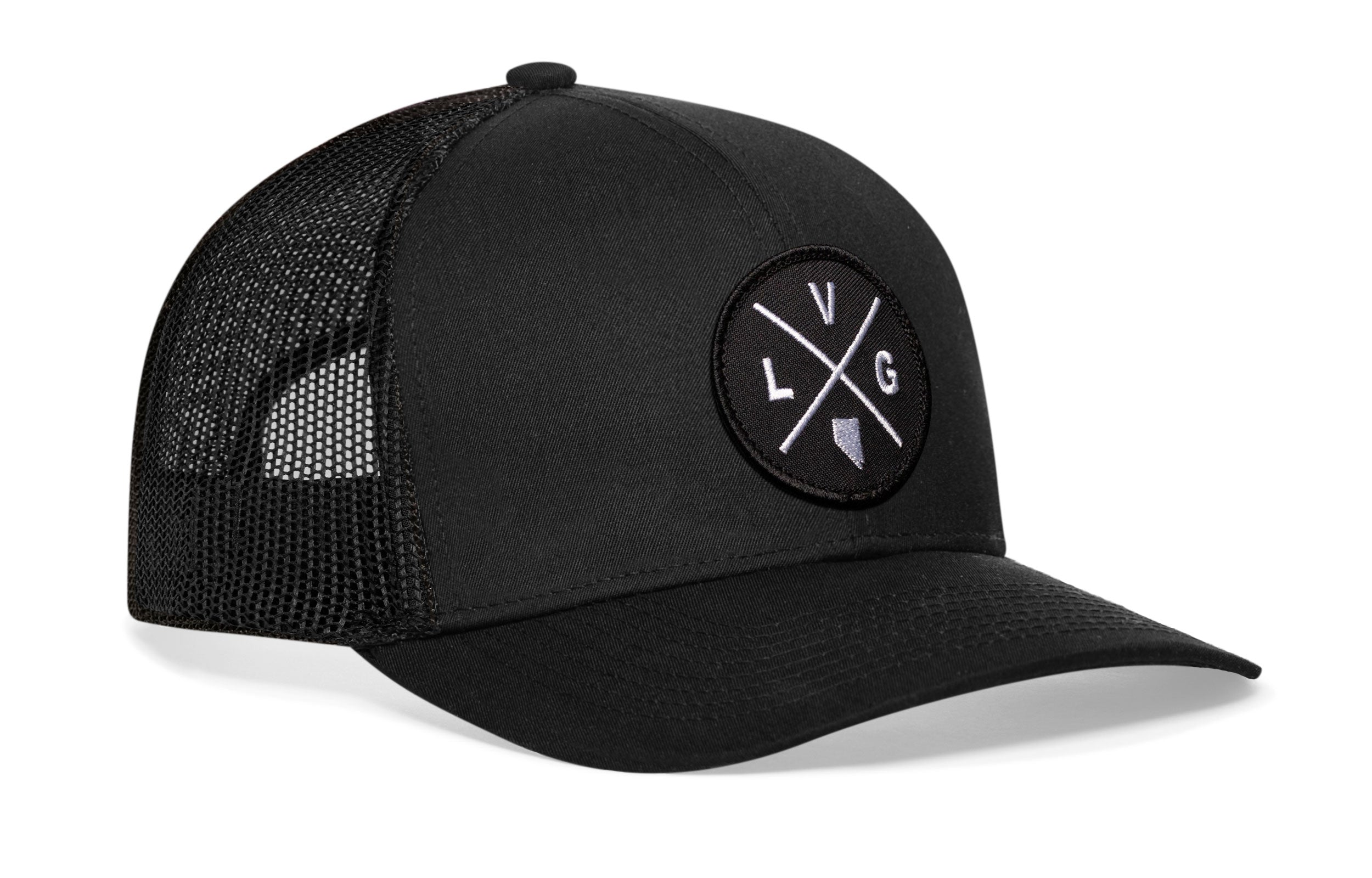 Las Vegas Trucker Hat  |  Black LVG X Snapback