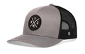 New York City Trucker Hat  |  Gray-Black NYC X Snapback