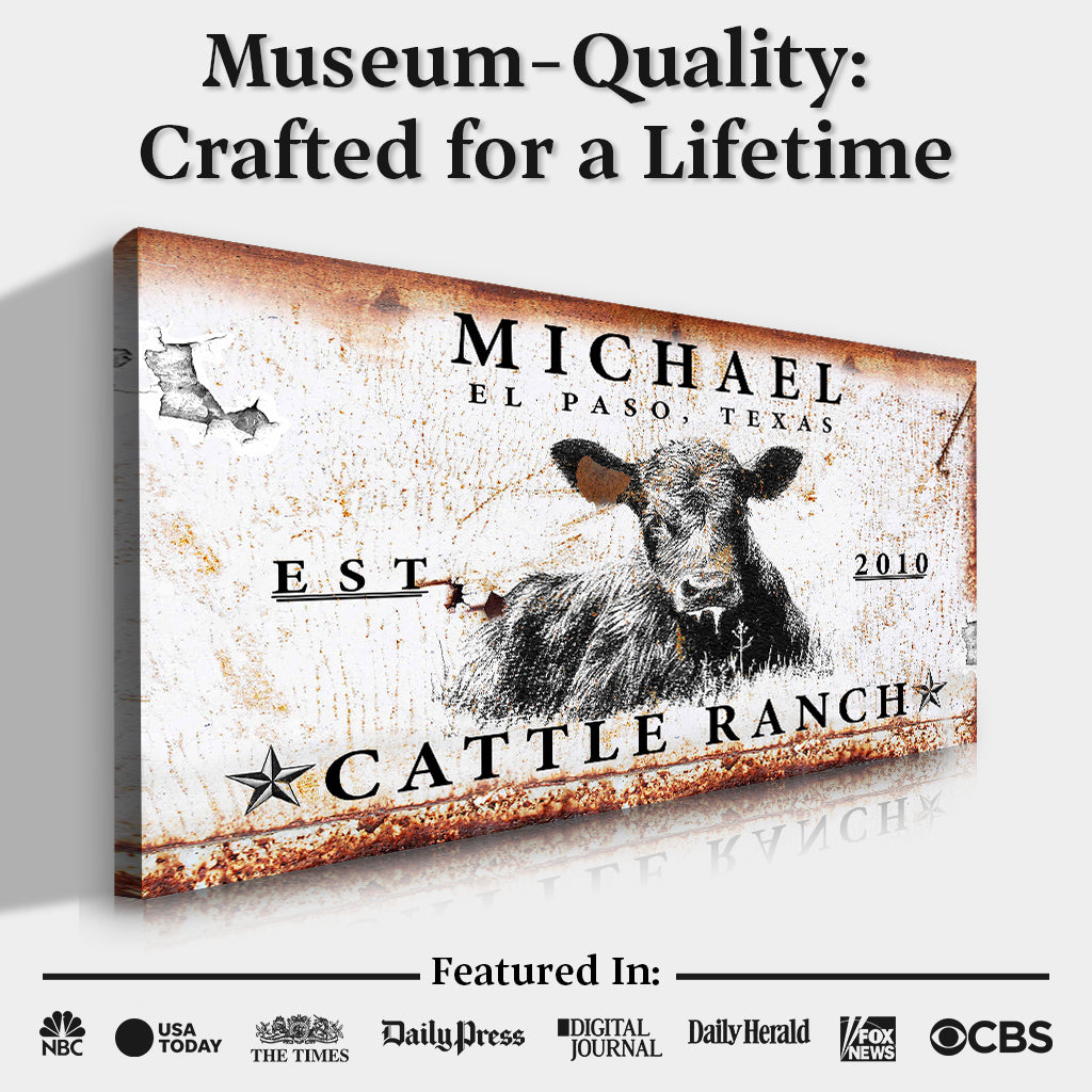 Cattle Ranch Sign X