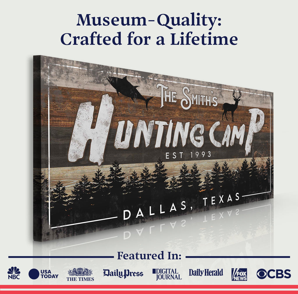 Fishing And Hunting Sign IV