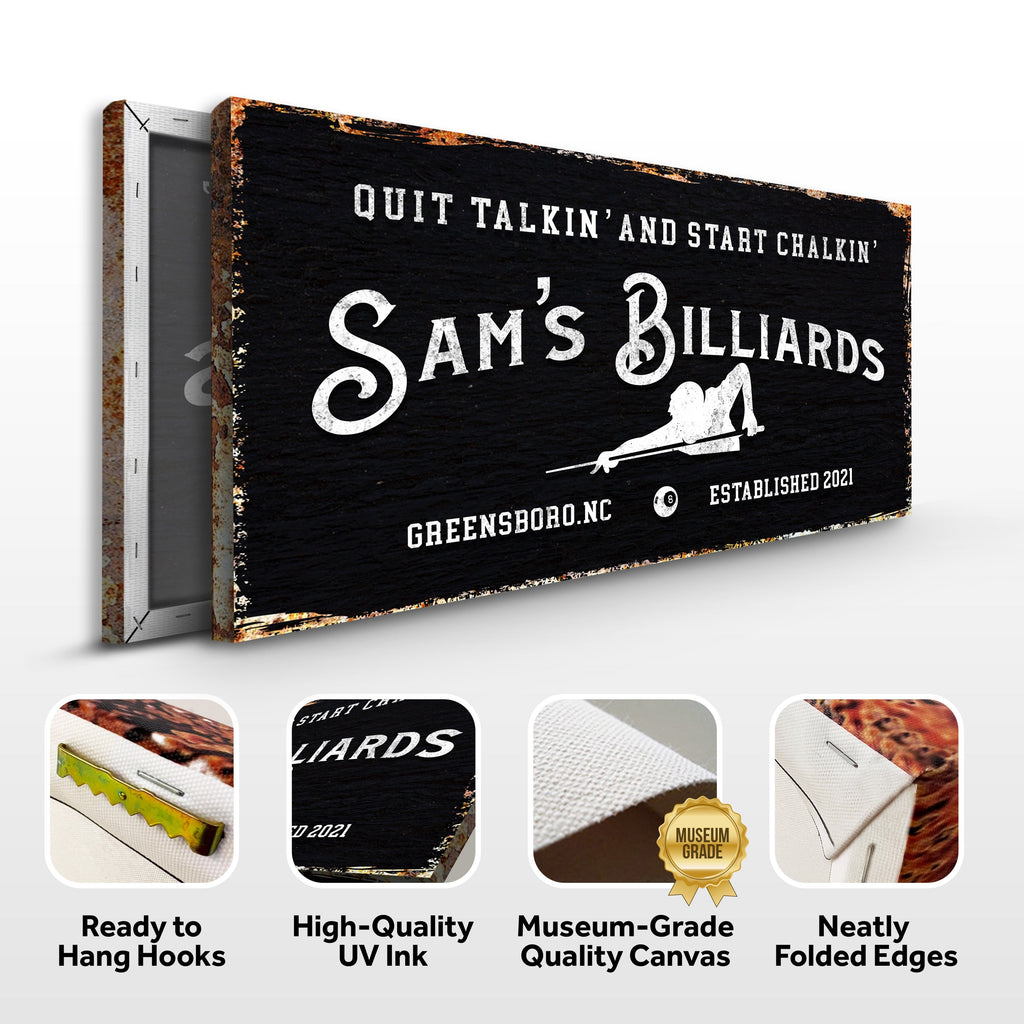Billiards Room Sign