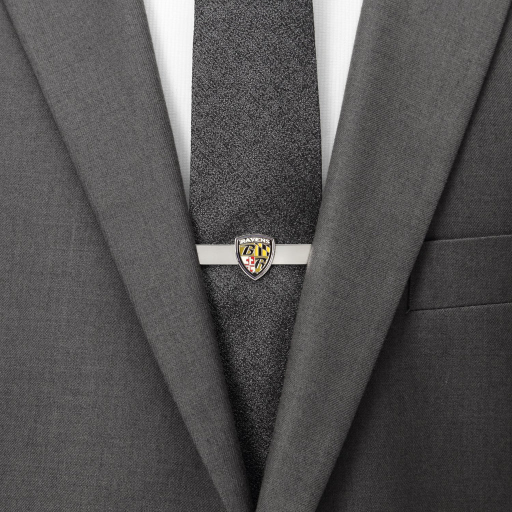 NFL Baltimore Ravens Cufflinks and Shield Tie Bar Gift Set