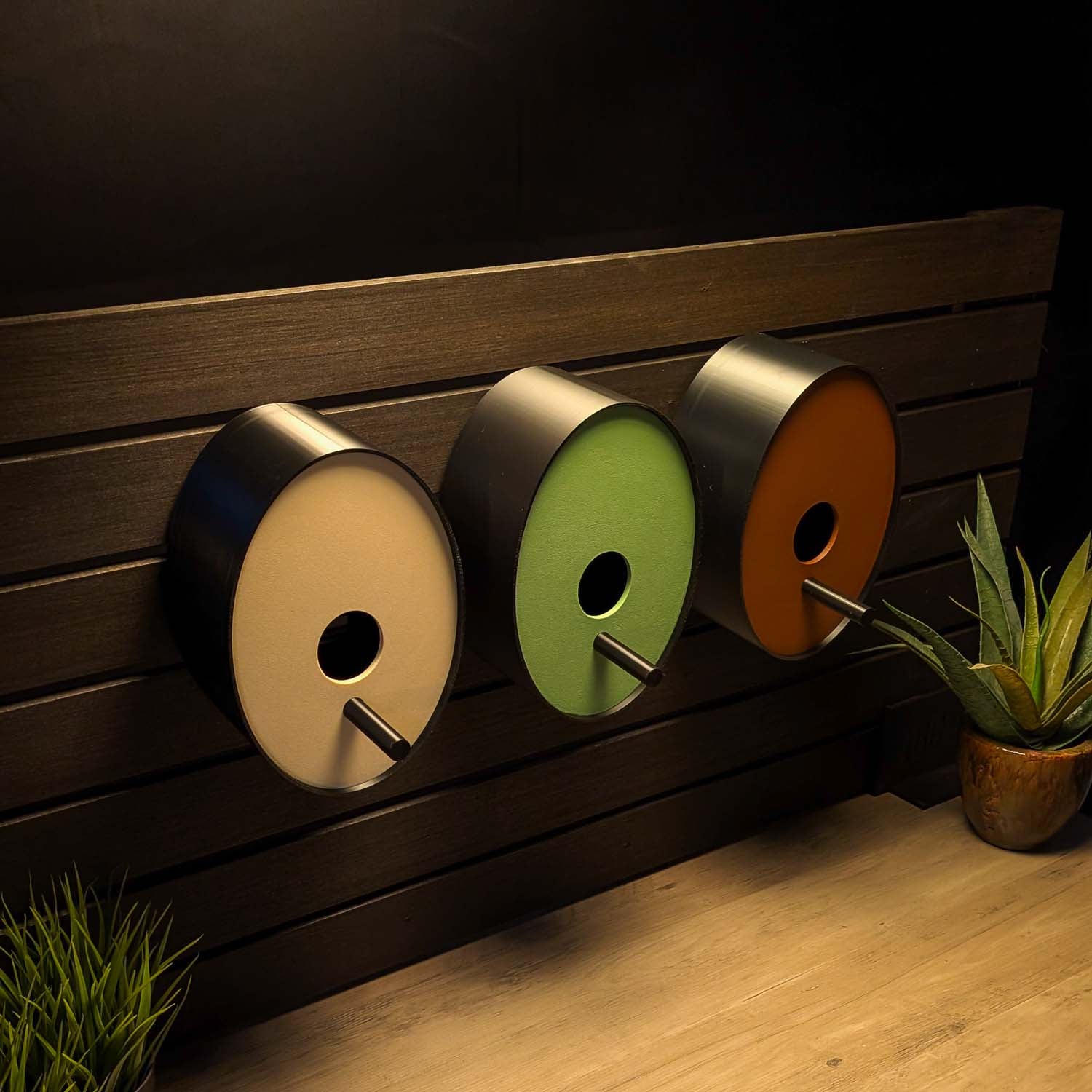 Modern Birdhouse | Ellipse Earth Tones