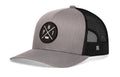 Philadelphia Trucker Hat  |  Gray-Black PHI X Snapback
