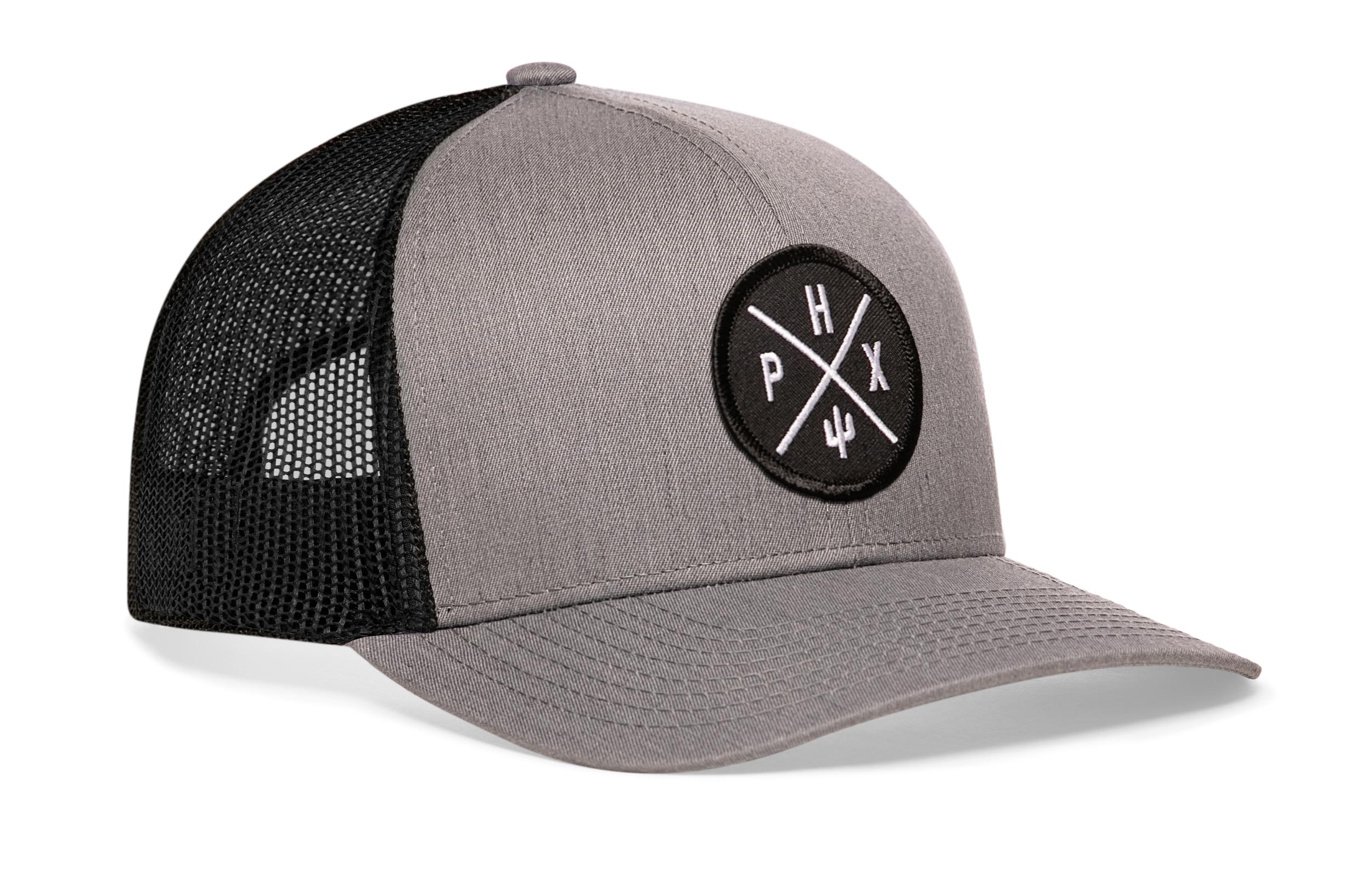 Phoenix Trucker Hat  |  Gray-Black PHX X Snapback