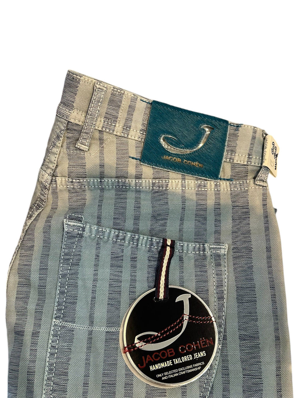 Jacob Cohen Style 656 Jumbo Pinstripe Cotton Pants