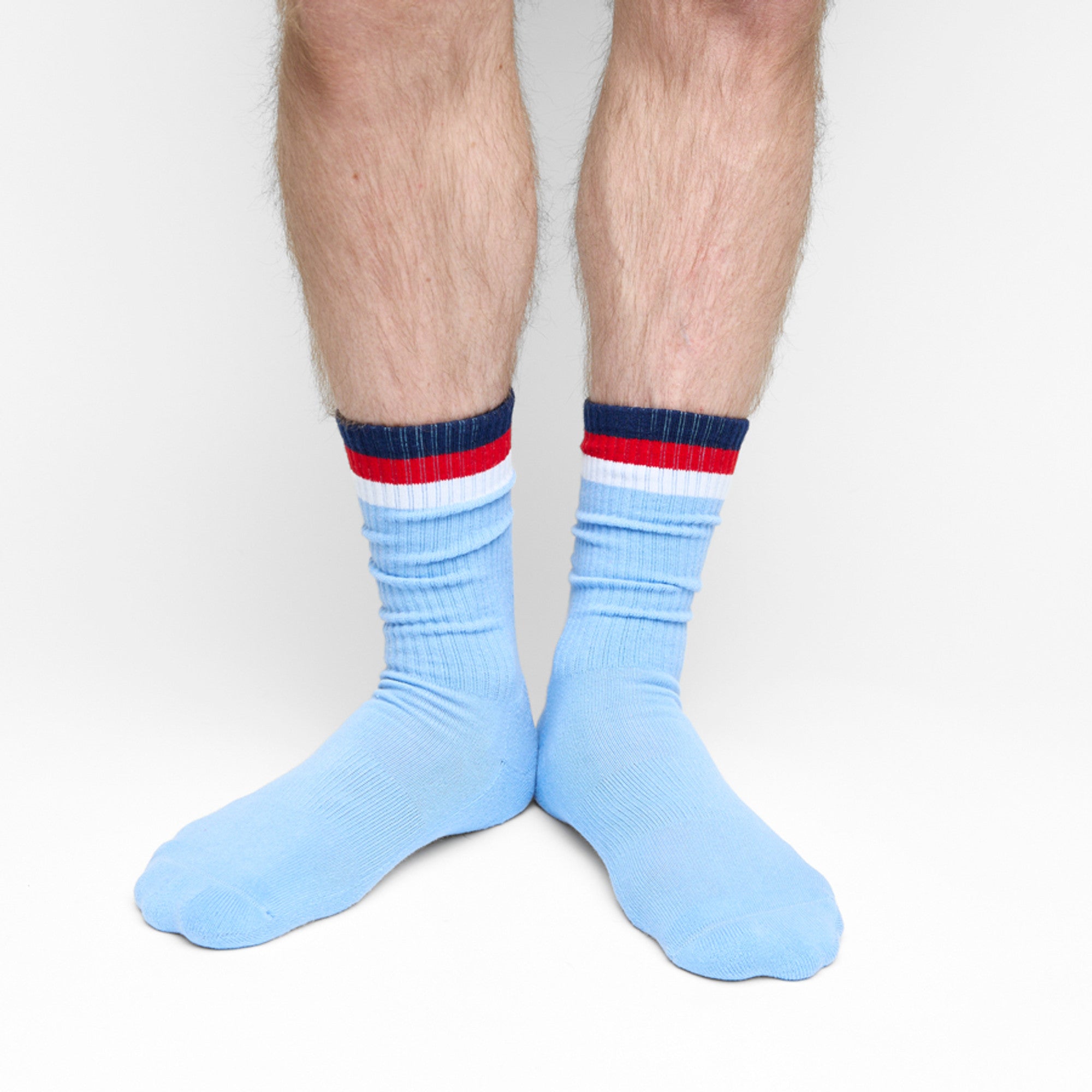 3 Stripe Casual Crew Socks 2-Pack