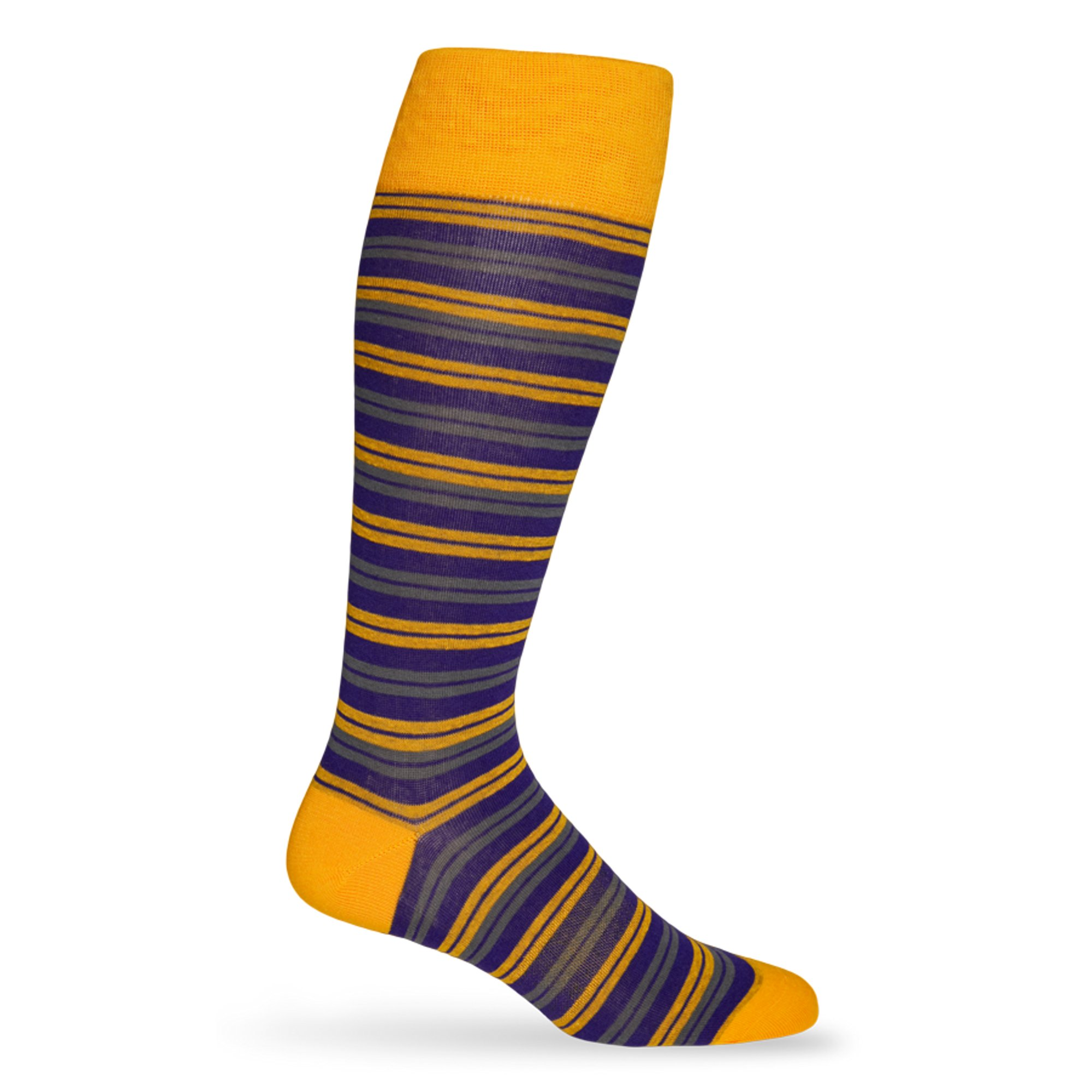 Gold / Purple Mixed Socks 4 Pack -B