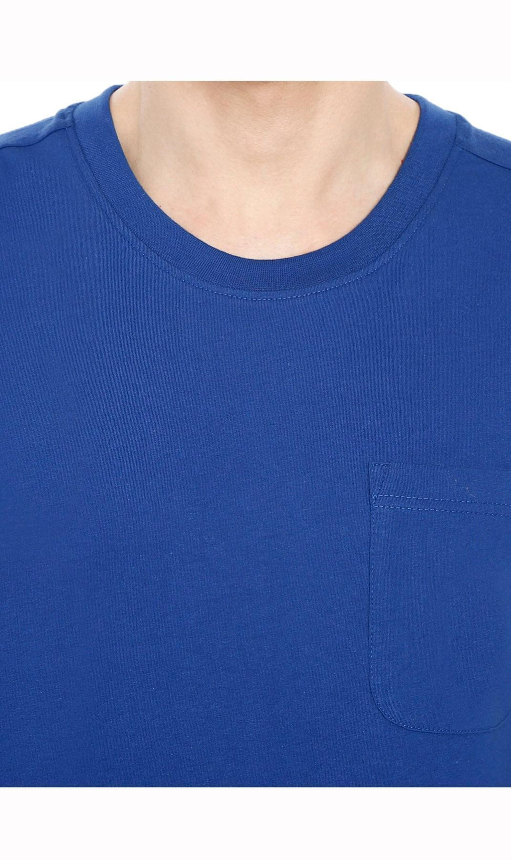 Men’s Sleeveless Crew Neck T-Shirt – Regular Fit, Heavier Cotton Blend Jersey with Chest Pocket