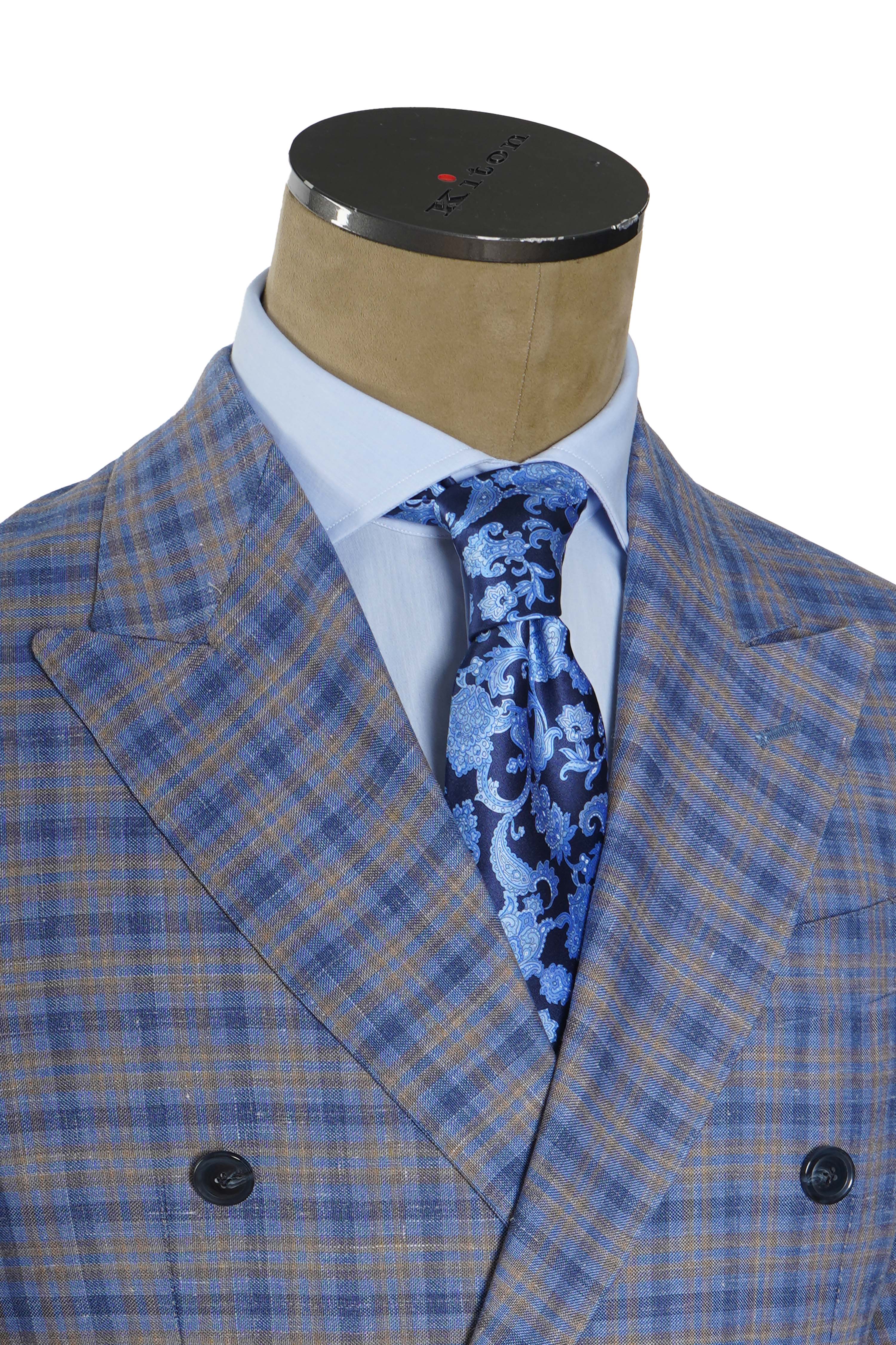Sartorio Double Breasted Virgin Wool-Silk Sport Jacket