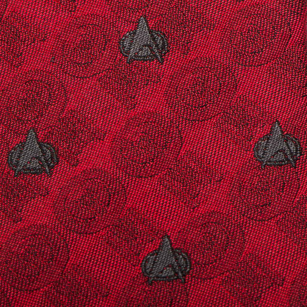 Star Trek TNG Red Delta Shield Men's Tie