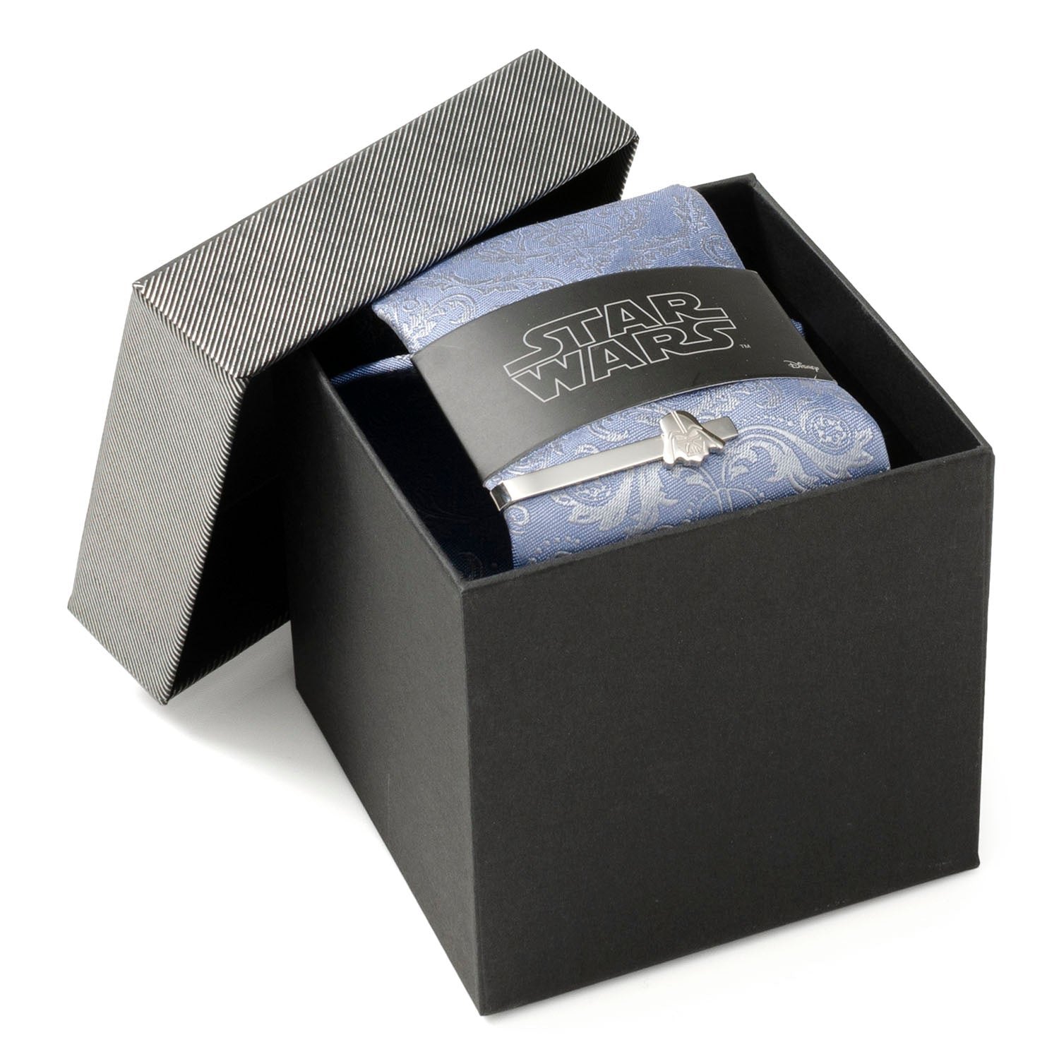 Star Wars Darth Vader Blue Damask Tie and Tie Bar Gift Set