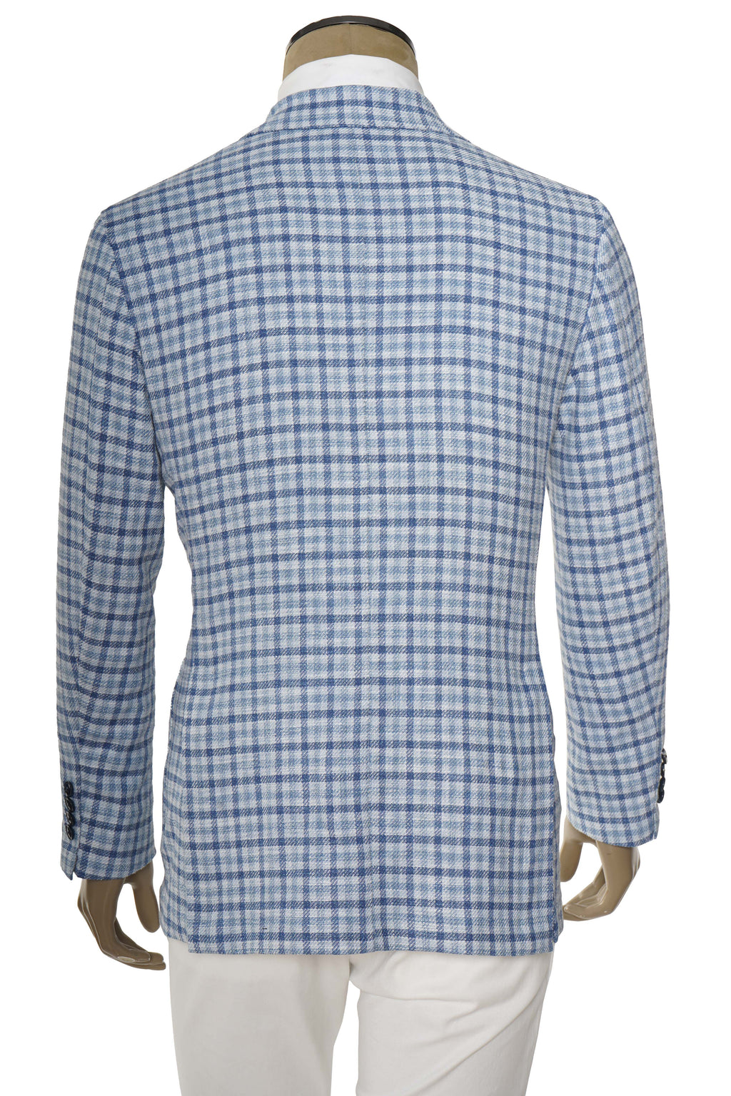 Sartorio Gingham Wool-Silk Sport Jacket