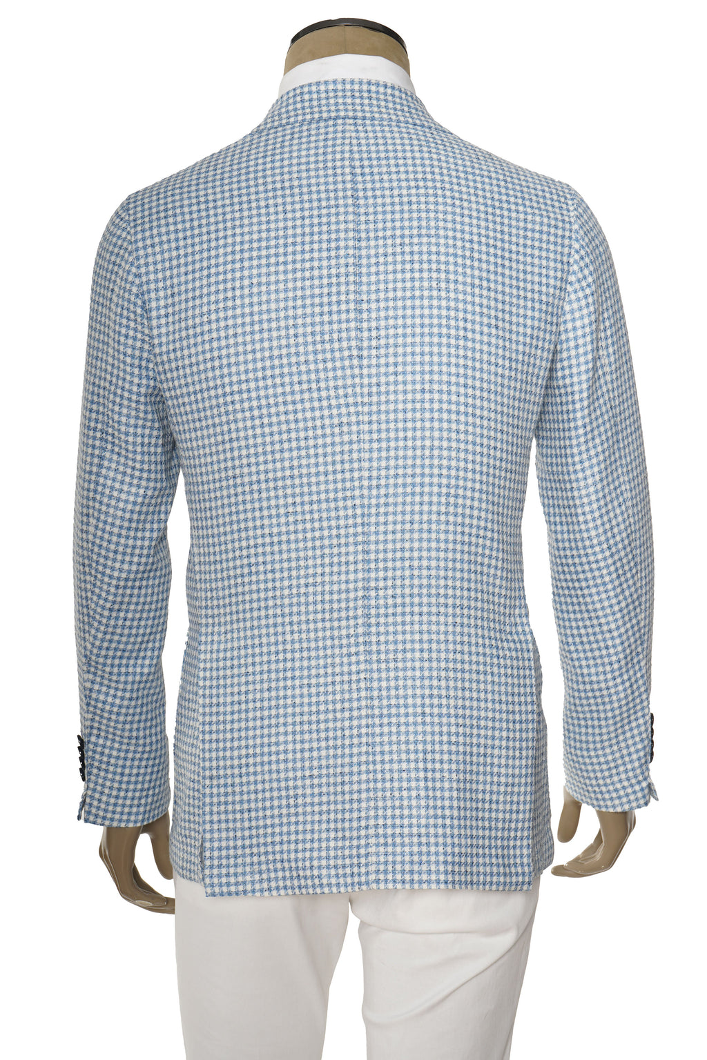 Sartorio Houndstooth Silk-Wool Sport Jacket