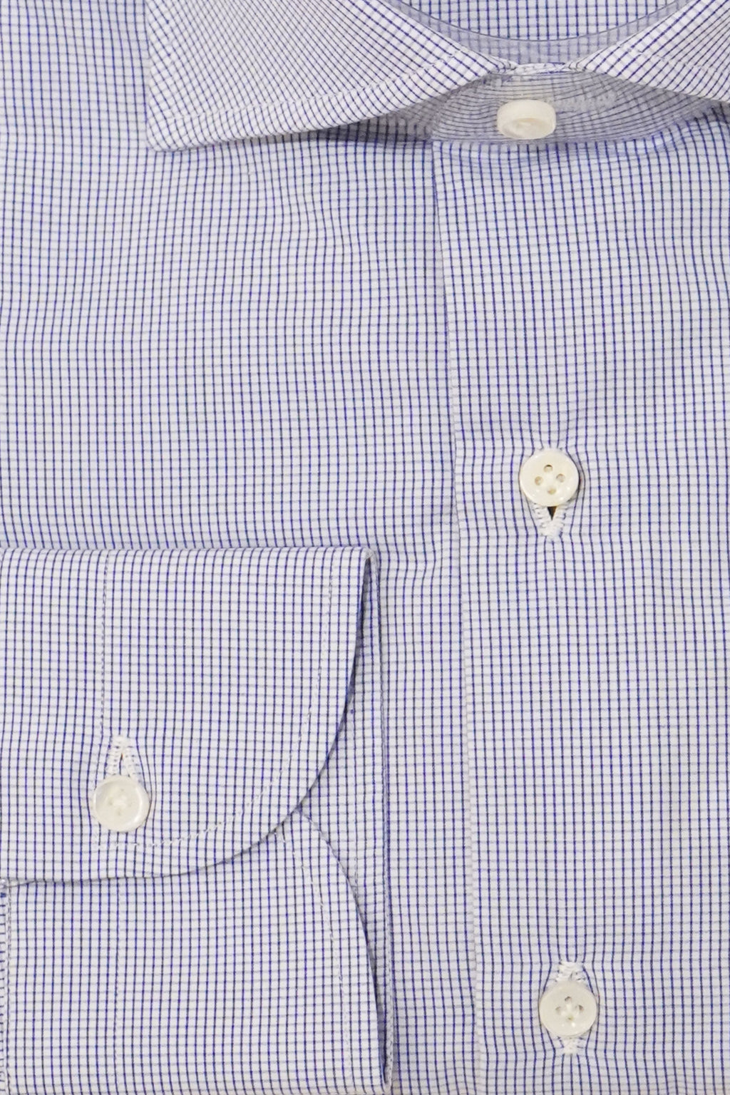 Sartorio Micro Box Check Cotton Dress Shirt