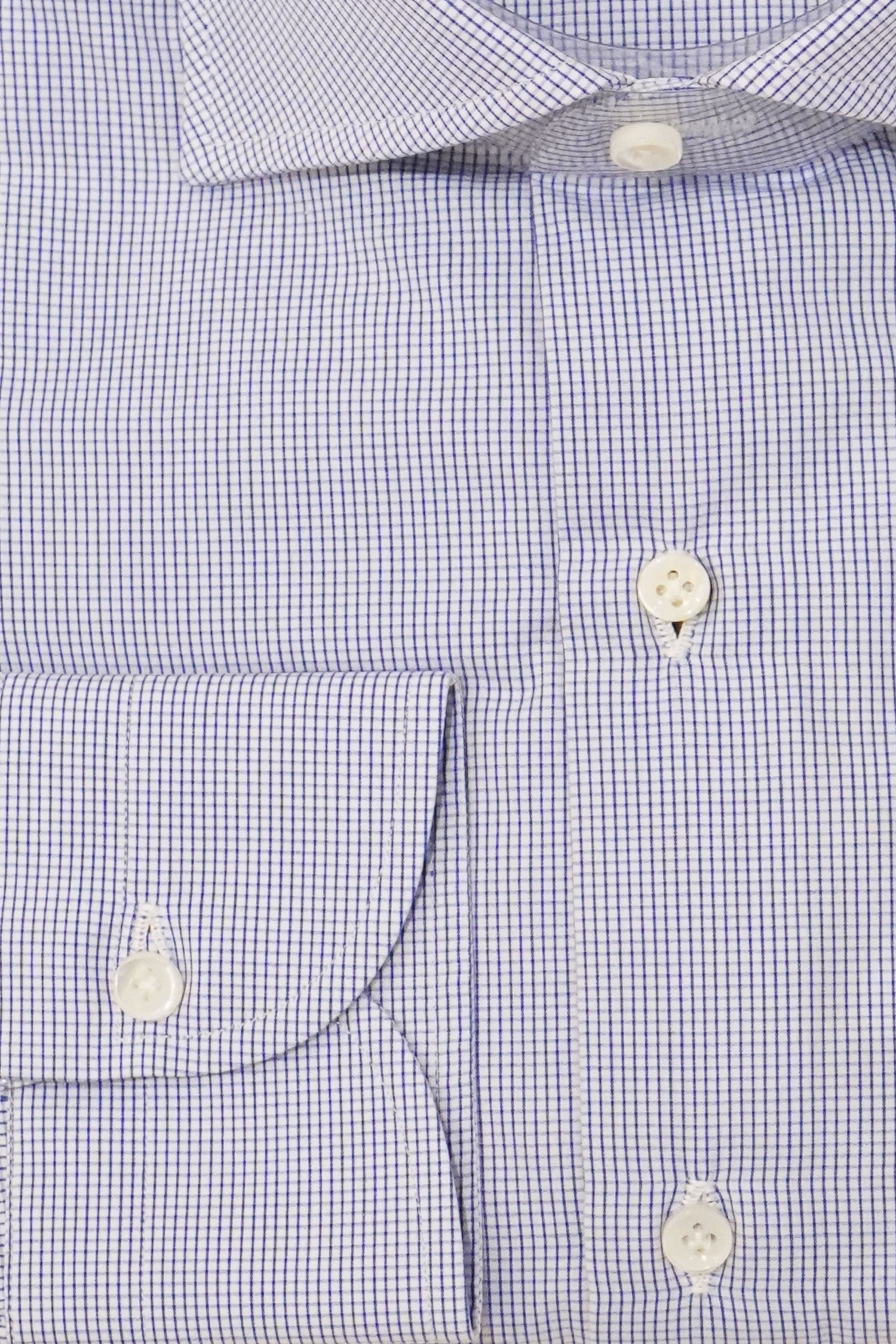 Sartorio Micro Box Check Cotton Dress Shirt