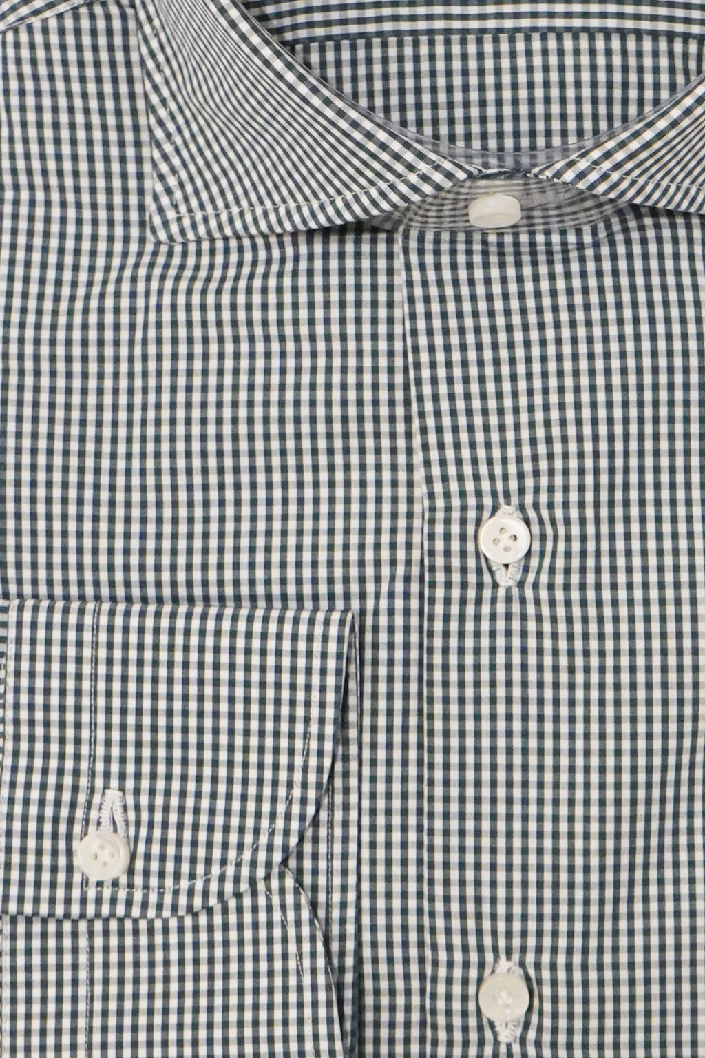 Sartorio Micro Gingham Cotton Dress Shirt