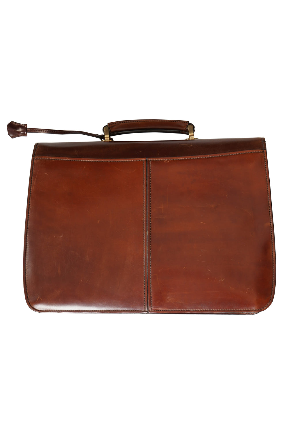 Tardini Double-Gusset Shell Cordovan Business Briefcase